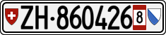 License plate of Switzerland, Provisional