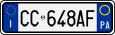 License plate of Italy, Cars (1994 year series)