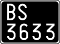 License plate of Italy, Cars (1927 year series)