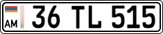 License plate of Armenia, Private owners