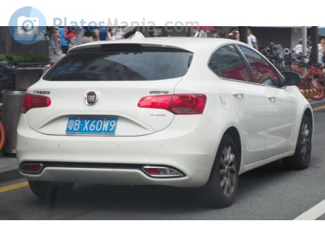 粤B·X60W9, FIAT Ottimo