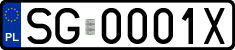 License plates of Poland, Regular car plates
