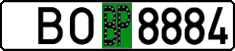 License plate Belarus, Provisional