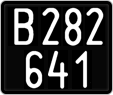 License plate of Austria, 1947 year system