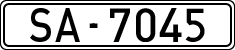 License plates of Spain, 1900 year series
