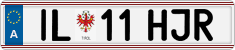 License plate of Austria, Regular plates
