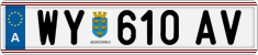License plate of Austria, Regular plates
