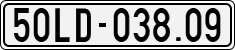 License plate of Vietnam, Specialty plates
