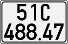 License plate of Vietnam, Cars