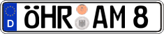 German license plate, Regular plates