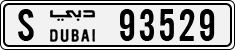 License plate of the UAE, Dubai, Cars