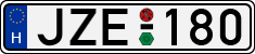license plates of Hungary, Cars (1990)