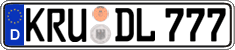 German license plate, Regular plates