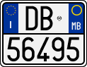 License plate of Italy, Motorcycles (1994 year series)