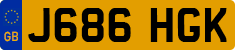 License plate of the United Kingdom, 1983 year system