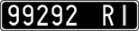 License plate of Italy, Cars (1927 year series)