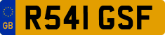 License plate of the United Kingdom, 1983 year system