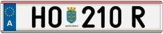 License plate of Austria, Regular plates