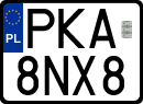 License plates of Poland, Special vehicles and motorcycles