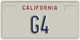 California, Vanity Plates