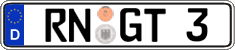 German license plate, Regular plates