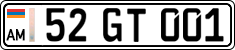 License plate of Armenia, Private owners