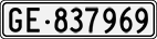 License plate of Switzerland, Cars