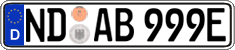 German license plate, Electric vehicles