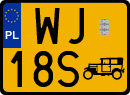License plates of Poland, Oldtimers