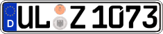 German license plate, Regular plates