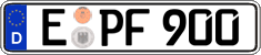 German license plate, Regular plates