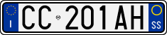 License plate of Italy, Cars (1994 year series)