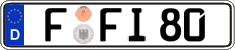 German license plate, Regular plates