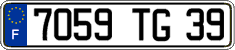 French license plate, FNI
