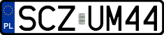 License plates of Poland, Regular car plates