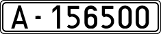 License plates of Spain, 1900 year series