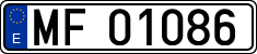 License plates of Spain, Official and military plates