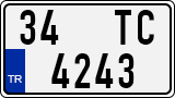 License plate of Turkey, Regular plates