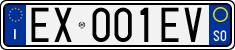 License plate of Italy, Cars (1994 year series)