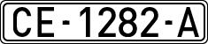 License plates of Spain, 1971 year series