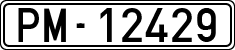 License plates of Spain, 1900 year series
