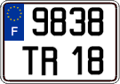 French license plate, FNI