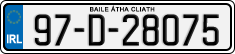 License plate of Ireland, Regular plates