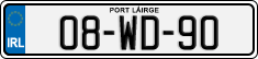 License plate of Ireland, Regular plates