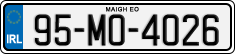 License plate of Ireland, Regular plates