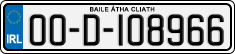 License plate of Ireland, Regular plates