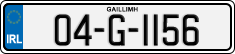 License plate of Ireland, Regular plates