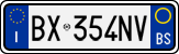License plate of Italy, Cars (1994 year series)