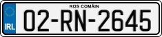 License plate of Ireland, Regular plates