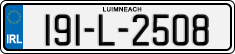 License plate of Ireland, Regular plates